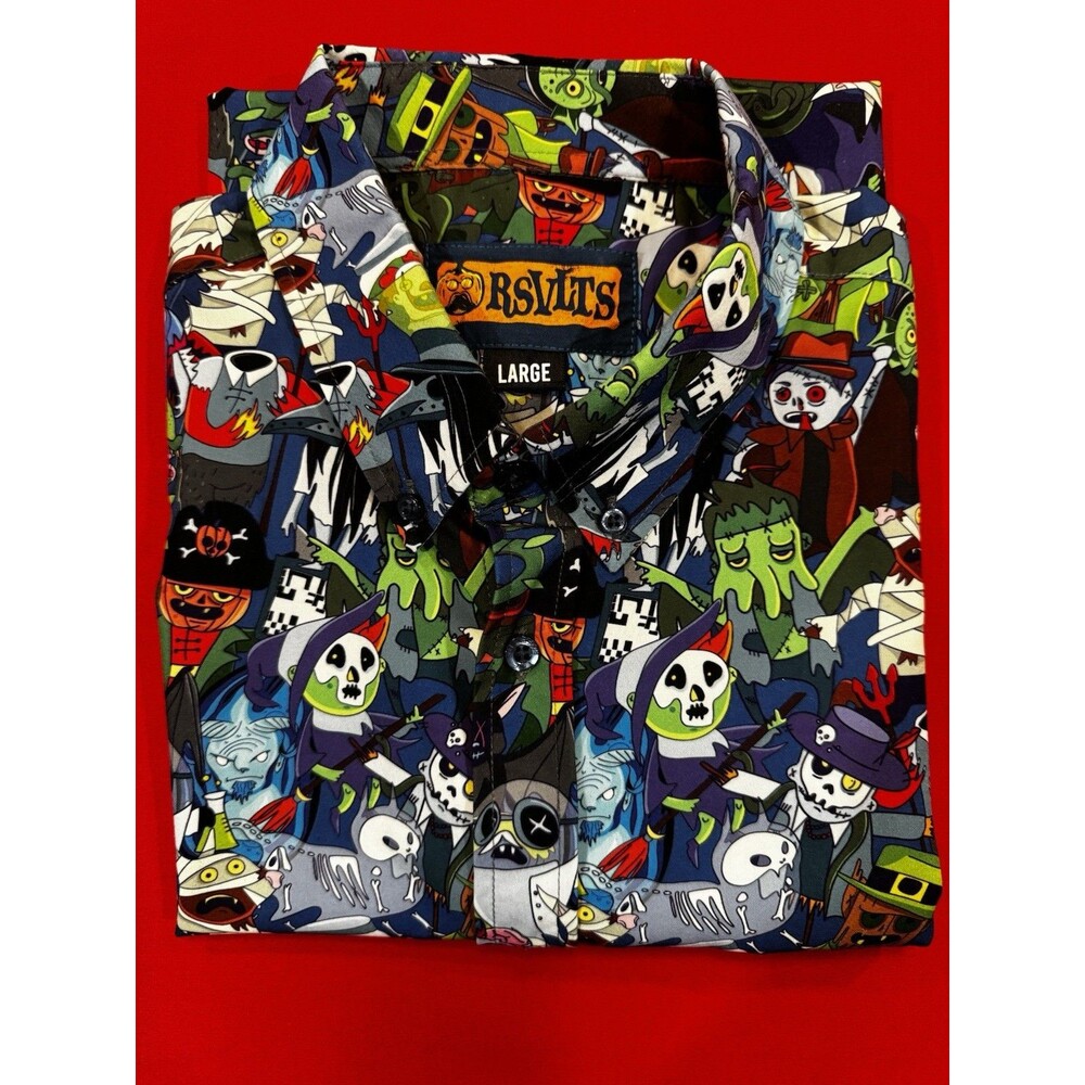RSVLTS Monster Mash Shirt Large L KUNUFLEX Drop Zone #30 EXCLUSIVE EUC